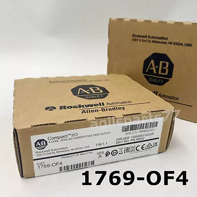 Buy Allen-Bradley 1769-OF4 4Pt CompactLogix Analog Output Module 2023 New Sealed TX • 522$