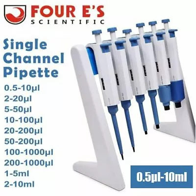 Buy 0.5ul-10ml Single Channel Pipettor Pipette Adjustable Lab Liquid Micropipette US • 28.99$