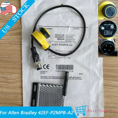 Buy For Allen Bradley 42EF-P2MPB-A2 42EFP2MPBA2 10-30VDC Photoelectric Switch Sensor • 66.35$