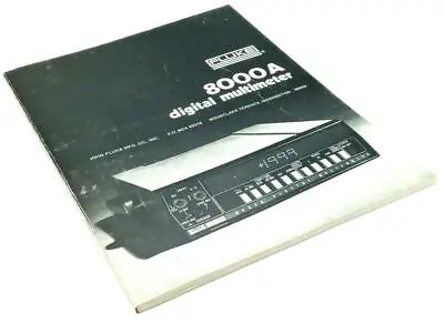 Buy Fluke Model 8000A Digital Multimeter Instruction Manual • 18.99$