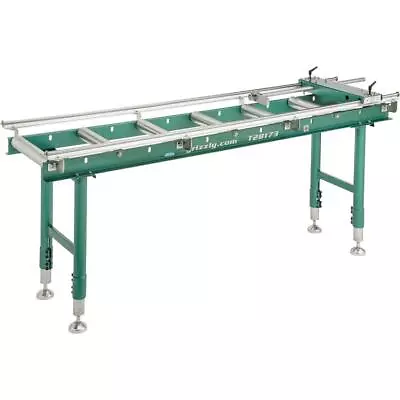 Buy Grizzly T28173 14  X 78  Heavy-Duty Roller Table With Work Stop • 1,080$