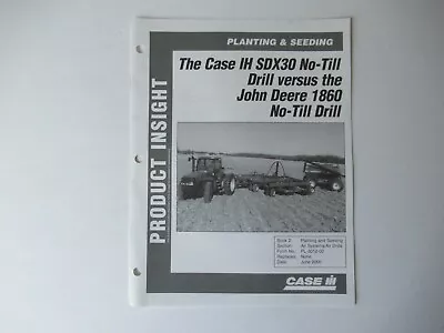 Buy Case CASEIH SDX30 No-till Drill Planter Data Vs John Deere 1860  Brochure • 14.99$