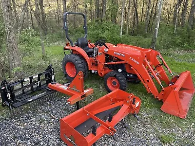 Buy 2020 Kubota L3301 Diesel Tractor W/ Attachments 126 Hours 33HP Hydro PENDING • 29,999$