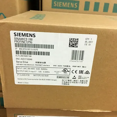 Buy Siemens 6sl3210-5fb12-0uf0 6sl32105fb120uf0 1psc New • 899$