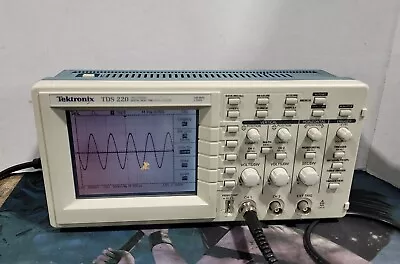Buy Tektronix TDS 220 100MHz 1GS/s Two-Channel Digital Real Time Oscilloscope • 199.99$