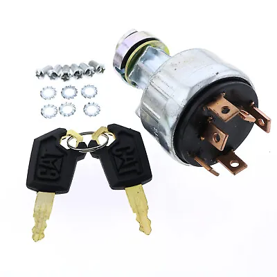 Buy Ignition Switch W/ 2 Key Fits Caterpillar Cat CAT 308C CR 325C CR 307 307C • 19.95$