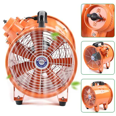 Buy 10  Spray Booth Fan - Tube Axial Fan - 1950 CFM Explosion-proof - Cylinder Pipe • 132.50$