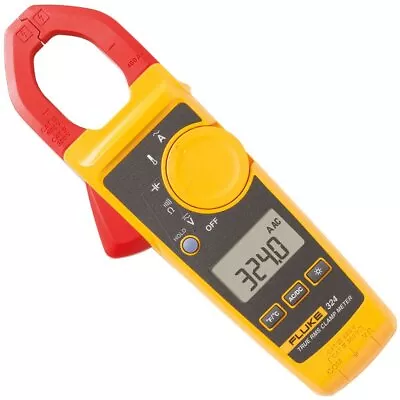 Buy Fluke 324 True-RMS Clamp Meter With Temperature & Capacitance 400 A 600V AC/DC • 539$
