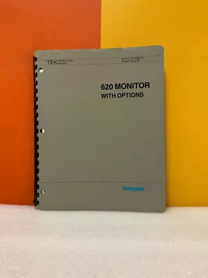 Buy Tektronix 070-2650-00 620 Monitor With Options Instruction Volumes Manual • 49.99$