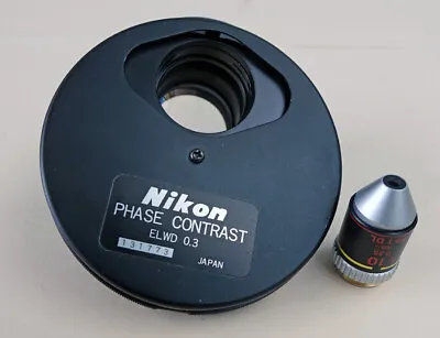 Buy Nikon Elwd 0.3 Phase Contrast Condenser For Nikon Diaphot Inverted Microscopes • 155$