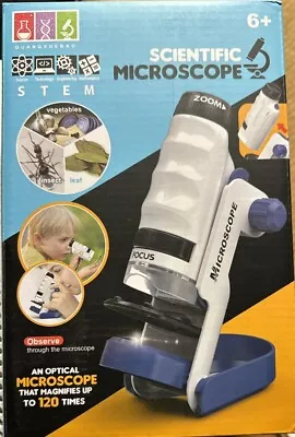 Buy Dreamon Pocket Microscope W/ LED Lighted, 60x-120x Kids Portable Microscope • 21.99$
