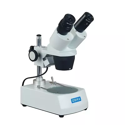 Buy OMAX 10X-20X-30X-60X Binocular Student Stereo Microscope Dual Lights • 189.99$