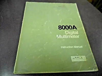 Buy Fluke Model 8000A Digital Multimeter Instruction Manual #1 • 20$