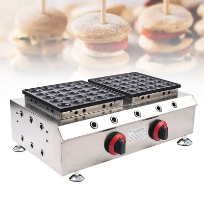 Buy LPG Gas 50 Holes Dutch Mini Pancake Maker Baker Machine Nonstick Muffin Machine  • 322.05$