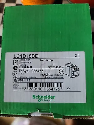 Buy Schneider Telemecanique LC1D18BD Contactor 10HP 24VDC • 74$