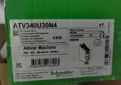 Buy NEW Schneider ATV340U30N4 INVERTER In Box Fast Shipping • 592.50$