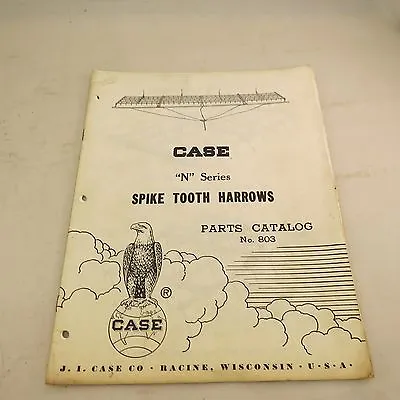Buy Case  N  Series Spike Tooth Harrows, Parts Catalog No. 803  • 10$