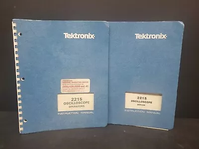 Buy Tektronix 2215 Operators & Service Manual:Comb Bound & Protective Plastic Covers • 39.95$