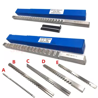 Buy Metalwork Keyway Broach Cutting Tool HSS Broaching Cutter A B C D E F Push Type • 29.68$