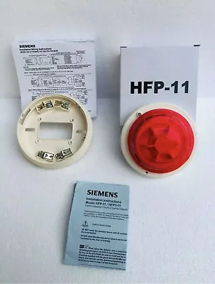 Buy Siemens HFP-11 Fire Alarm Smoke Heat Detector & DB-11 Base Plate USA STOCK • 149.99$