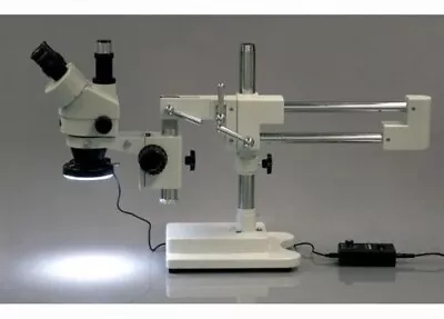Buy AmScope 3.5X-90X Circuit Zoom Stereo Microscope + 144-LED *missing Camera! • 479.99$