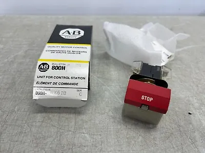 Buy Allen Bradley 800T-WK61B Flip Lever PushButton Red Momentary E-Stop Button • 59.99$