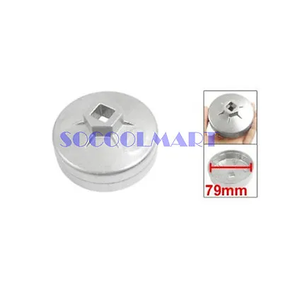 Buy 1Pcs Vehicle Car 13mm Drive 79mm 15 Flutes Oil Filter Cap Wrench Socket Cup • 8.88$