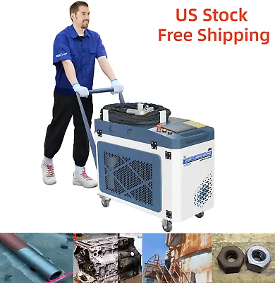 Buy US Stock Fiber Laser Cleaning Machine 2000W  Laser Rust Removal Free Shipping • 13,899$