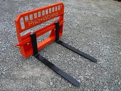 Buy 48  4,000 Pound Extreme Duty Pallet Forks Attachment Fits Kubota Quick Attach • 774.99$