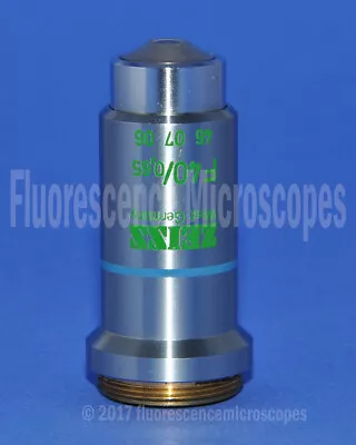 Buy Zeiss F40 40x / 0.65, 160/0.17. Ph2 Microscope Objective • 90$