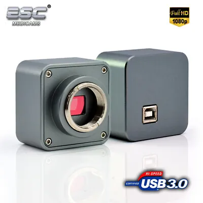 Buy Digital Microscope Camera USB 3.0 HD 5MP C-Mount Eyepiece Adapter Leica Zeiss • 220$