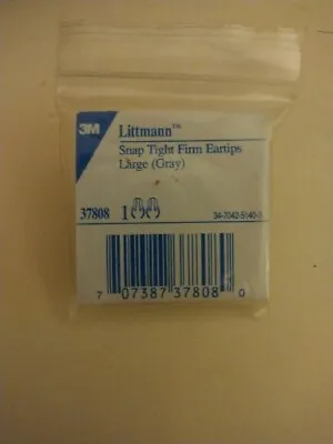 Buy 3M Littmann Snap Tight Firm Eartips/Ear Tips Large (Gray) 37808 For Stethoscope • 9$
