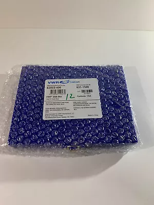 Buy VWR 82003-406 Microscope Slide Box Blue Case Holds 100 Slides • 12.99$