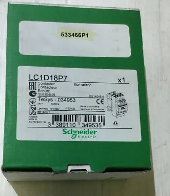 Buy Schneider Electric LC1D18P7 New W/ Free Shipping • 35.95$