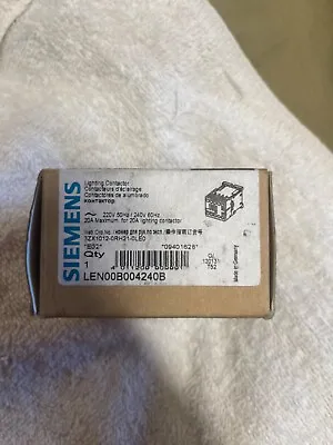 Buy Siemens Lighting Contactor LEN00B004240B • 98$