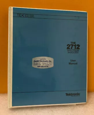 Buy Tektronix 070-8137-01 2712 Spectrum Analyzer User's Manual • 67.99$