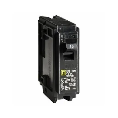 Buy Square D By Schneider Electric  Homeline 15-Amp Single-Pole Circuit Breaker • 13.99$