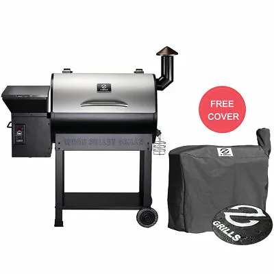 Buy Z GRILLS Wood Pellet Grill & BBQ Smoker Outdoor Digital Control With Free Cover • 579$