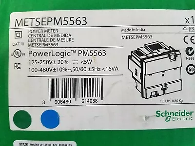 Buy SCHNEIDER ELECTRIC PowerLogic Power Meter METSEPM5563 • 875$