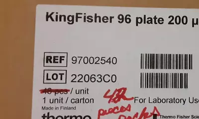 Buy KINGFISHER 200uL( 96-Well) Microplates For Flex Presto Automated (42) 97002540 • 64$
