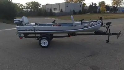 Buy Alumacraft 14' Fishing Boat With Evinrude 6 HP Outboard Motor And Trailer • 2,950$