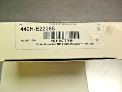 Buy Allen-Bradley 440H-E22065 HINGE INTERLOCK SWITCH   In Factory Box • 55.50$