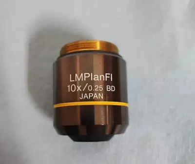 Buy Olympus  Objective Lens  Microscope  LMPlanFL N  10× 0.25 BD  ∞ FN26.5 • 589.50$