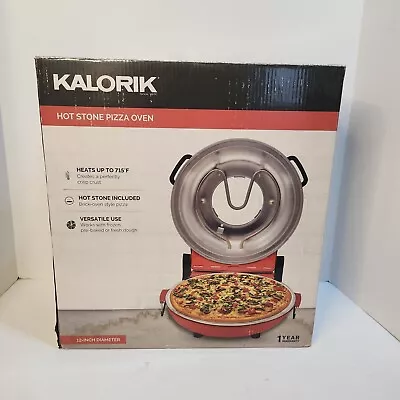 Buy Kalorik High Heat Stone Pizza Oven Red (PZM 43618 R) 12  Brick Oven Style Pizza • 85$