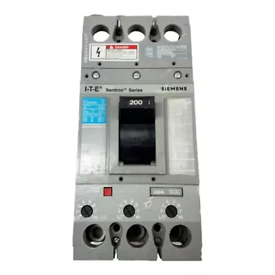 Buy Siemens FXD63B200 3 Pole 200 Amp 600 Volt TESTED • 425$