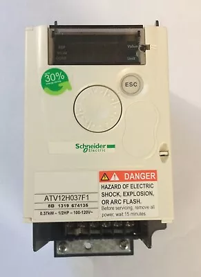Buy Schneider Electric ATV12H037F1 Variable Speed Drive  0.37kW - 0.55hp - 100..120V • 95$