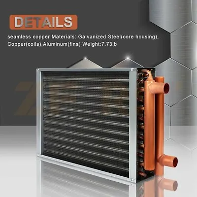 Buy 12x15 Heat Exchanger With Copper Ports For Outdoor Wood Furnaces • 102.99$
