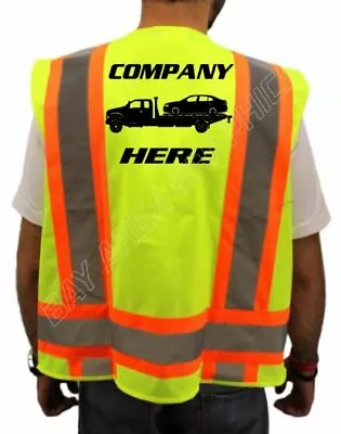 Buy Towing Truck Custom Hi-visibility Safet Vest Your Logo And Company Reflective ) • 36.99$