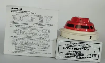 Buy Siemens Hfp-11 Fire Alarm Smoke Heat Detector New Original • 79$