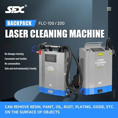 Buy SFX 100W Backpack Laser Cleaning Machine Laser Cleaner Rust Removal With Battery • 9,682$
